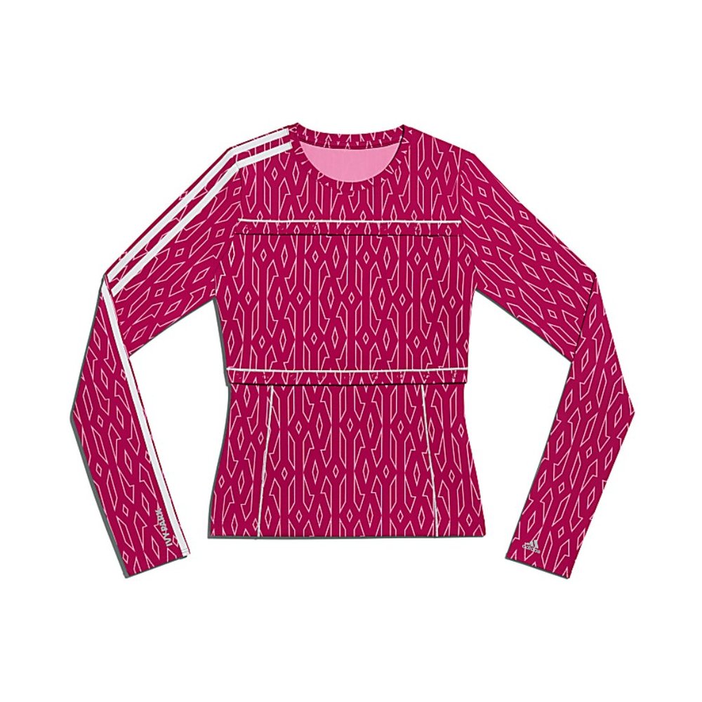 Ivy Park 2 IN 1 MONOGRAM LONG SLEEVE SNAP TOP